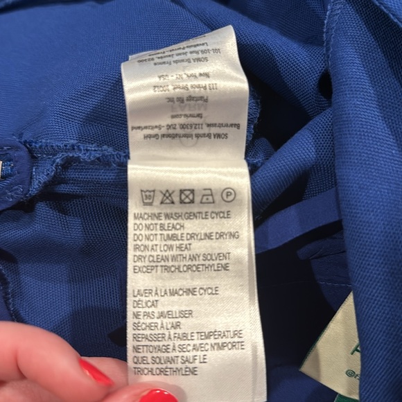 FARM Rio Vibrant Blue Button-Detail Pants - Picture 10 of 12